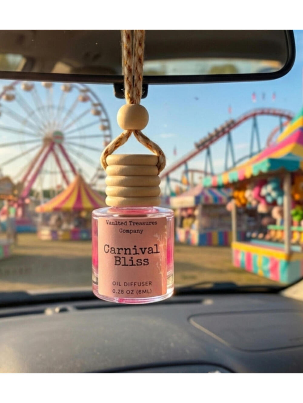 Carnival Bliss Auto Diffuser - 8ml - Sweet Cotton Candy with a Touch of Vanilla